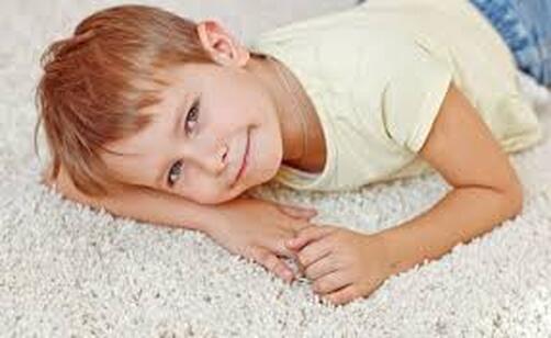 Cute Kid on New Carpet 